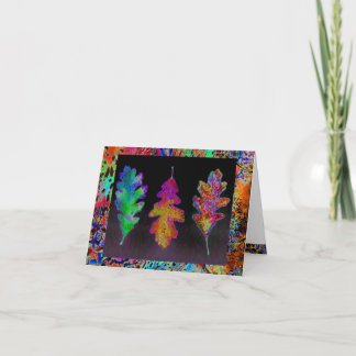 Cartão Leaf Trio Notecard