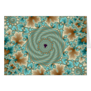 Cartão Leafy Whorls Fractal