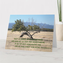 Cartão Lean Not on Your Own Understanding