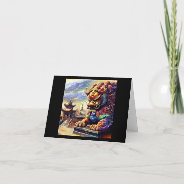 Cartão Leão de Foo Chinês (11) (Frente)