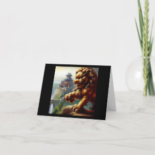 Cartão Leão de Foo Chinês (12)