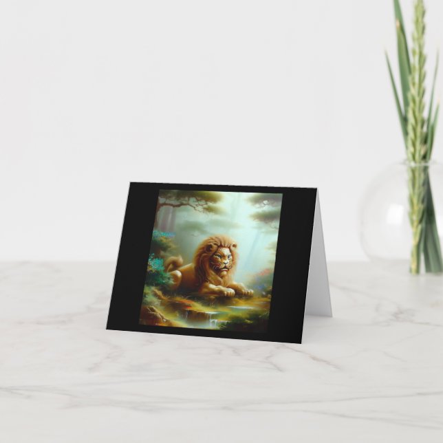 Cartão Leão de Foo Chinês (17) (Frente)