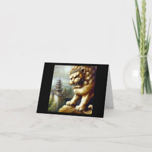 Cartão Leão de Foo Chinês (19)