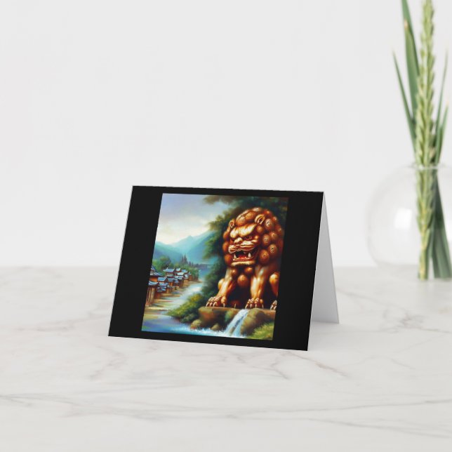 Cartão Leão de Foo Chinês (36) (Frente)