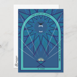 Cartão Leão em um Corredor