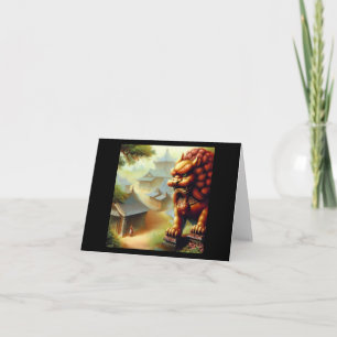 Cartão Leão Foo Chinês (3)