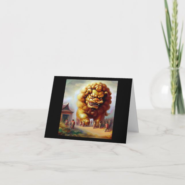 Cartão Leão Foo Chinês (33) (Frente)