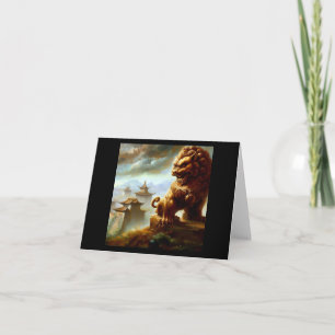 Cartão Leão Foo Chinês (9)