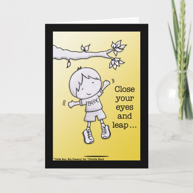 Cartão Leap of Faith (Frente)