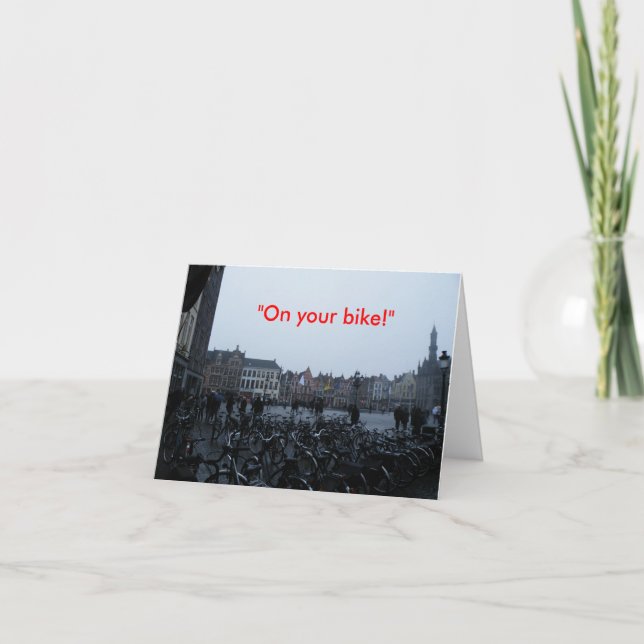 Cartão Leaving Card. (Frente)