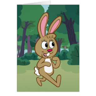 Cartão Lebre do rick   Becky da guarda florestal