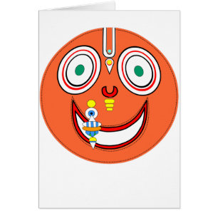 Cartão Lebre Krishna