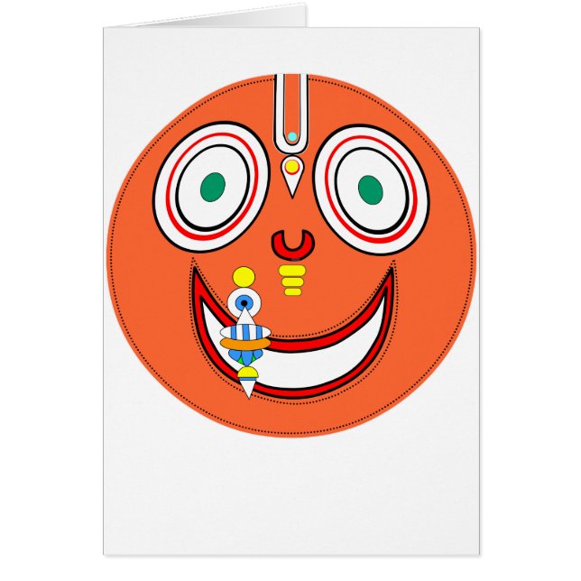 Cartão Lebre Krishna (Frente)