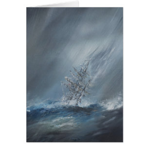 Cartão Lebreiro do HMS na tempestade fora cabo chifre do