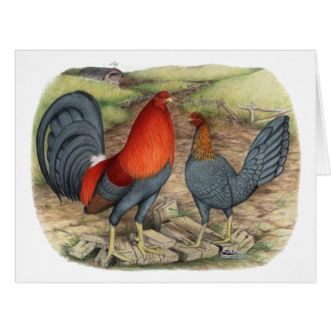 Cartão Leds Azuis do Jogo Americano (Frente horizontal)