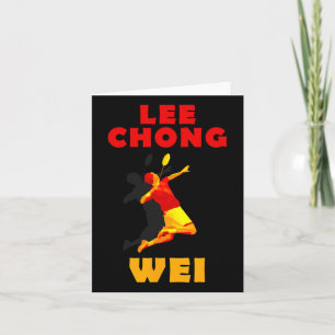Cartão Lee Chong Wei Dminton Tee