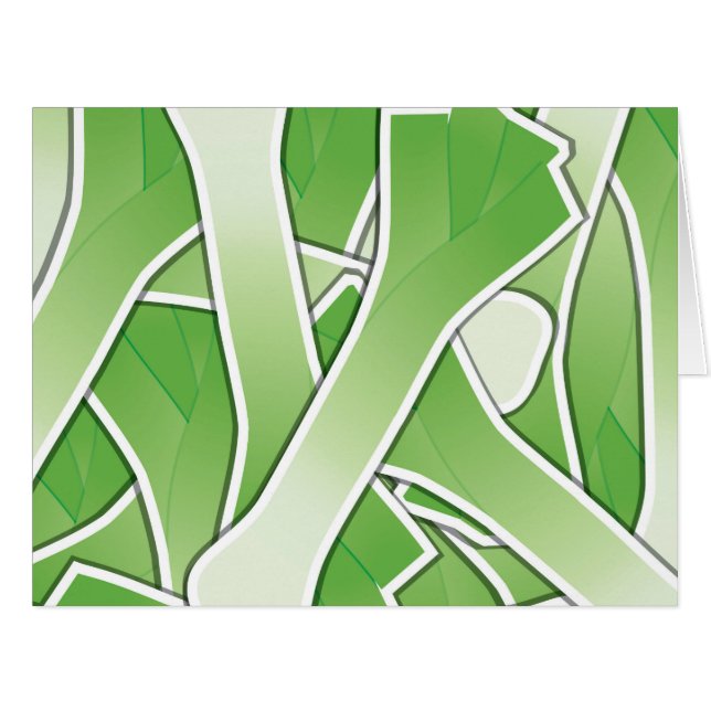 Cartão Leek Funky (Frente horizontal)
