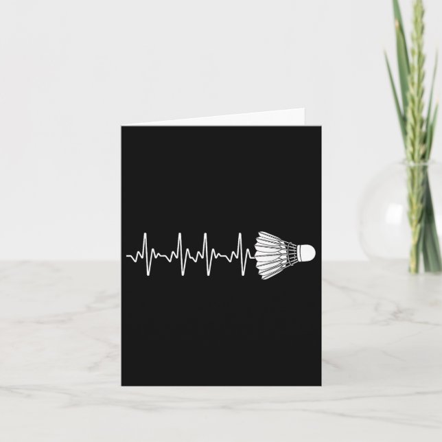 Cartão Legal Badminton Para Homens Que Encerram Equipe De (Frente)