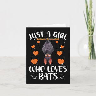 Cartão Legal Bat Para Mulheres Meninas Frutas Bat Lovers 