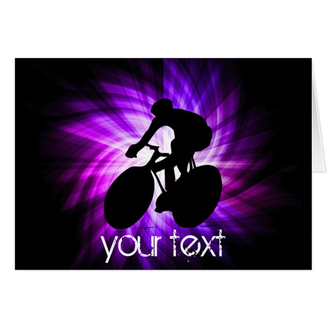 Cartão Legal Ciclismo Roxo (Frente Horizontal)