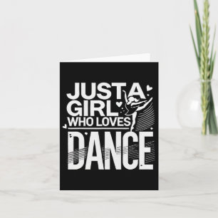 Cartão Legal Dança Arte Para Mulheres Meninas Jazz Dançan
