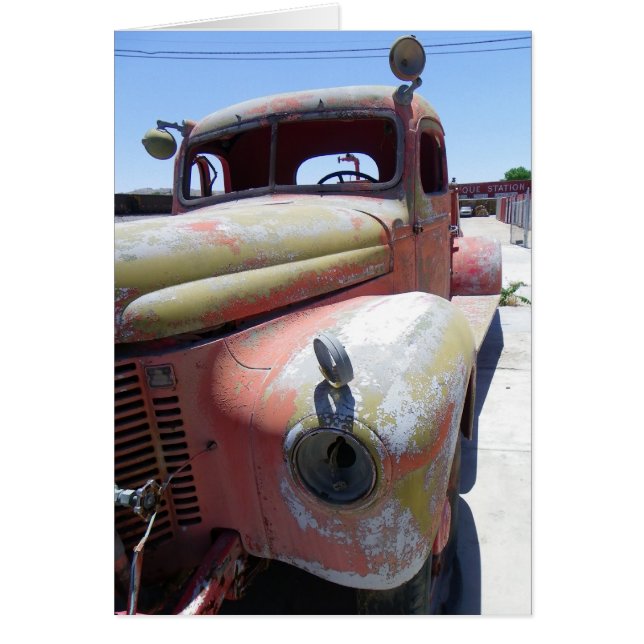 Cartão legal de saudação do Carro vintage! (Frente)