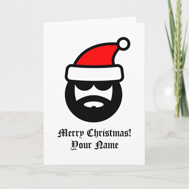 Cartão Legal desenho animado do Papai Noel Feliz Natal