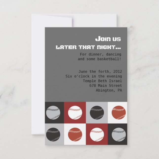 Cartão LEGAL do partido de Mitzvah do bastão do (Frente)