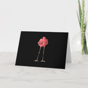 Cartão Legal Flamingo Halloween Lpreguiçoso
