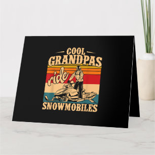 Cartão Legal Grandpas caminha Snowmobiles Snowmobile Snow