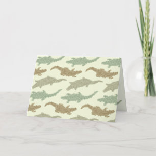 Cartão Legal jacarés Camo - padrão perfeito.