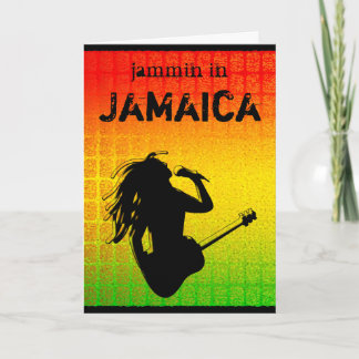 Cartão Legal Jammin na Jamaica Reggae RPapastamkos e Rast