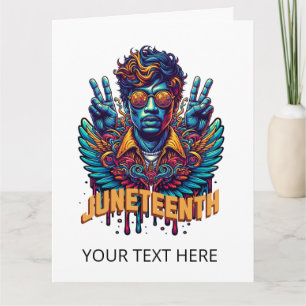 Cartão Legal Junta História Negra Mês Liberdade Anjo