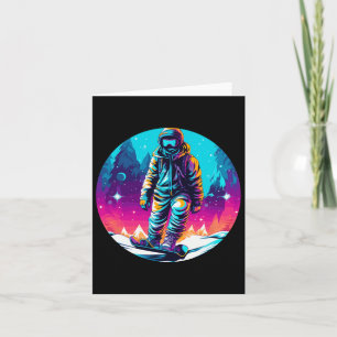 Cartão Legal Para O Snowboard E O Lover De Esqui Na Boca 