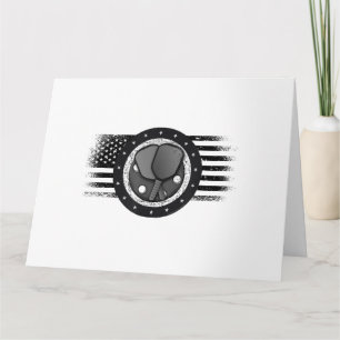 Cartão Legal Pickleball Sport USA Grunge Flag - Picklebal