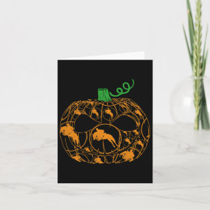 Cartão Legal Pumpkin Equestrian Lover Halloween