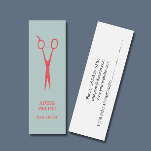 Cartão legal simples da nomeação do cabeleireir