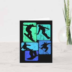 Cartão Legal Snowboarder Roupa e Ideias De Presente Snowb