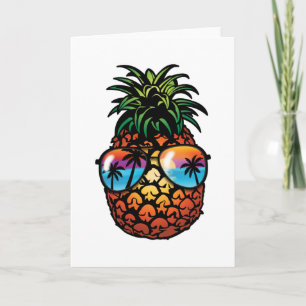 Cartão Legal Viagem Tropical Hawaii Beach Lover Pineapple