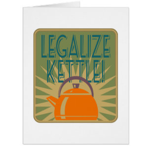 Cartão Legalize a placa vertical do Kettle