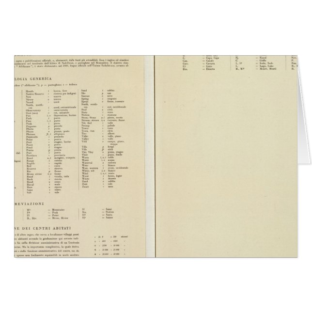 Cartão Legenda 12022 Cabo Colony (Frente Horizontal)