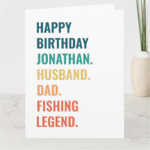 Legenda de pesca do Pai do marido Nome personaliza