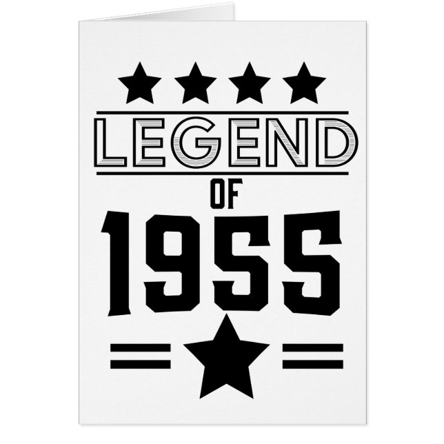 Cartão legenda de vintage de 1955 (Frente)