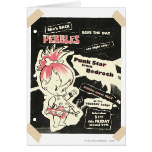 Cartão Legenda do punk rock de PEBBLES™
