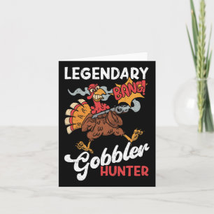 Cartão Legendário Caçador Gobbler Engraçado Turquia Caça