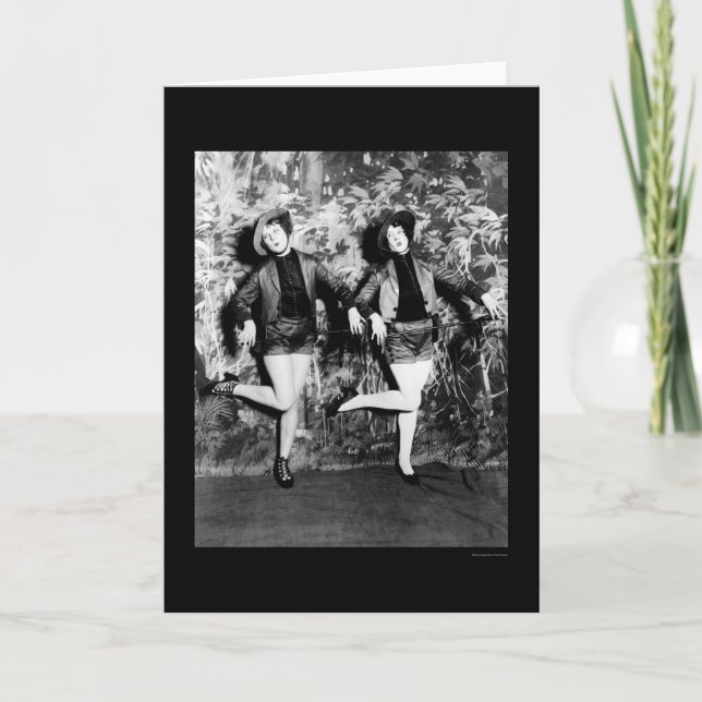 Cartão Leggy Dance Number no tio Sams Follies 1925 (Frente)