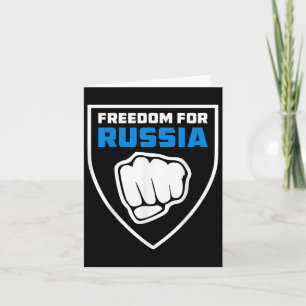 Cartão Legião Liberdade Para A Rússia Bandeira Anti-Guerr