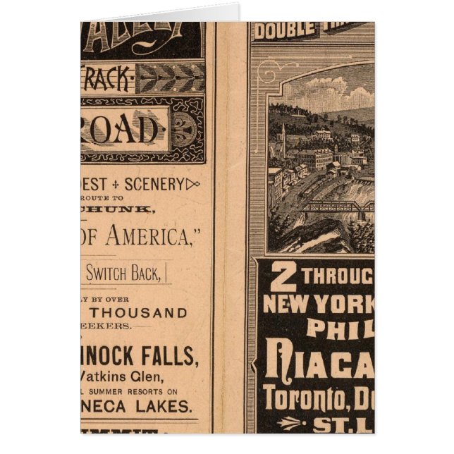 Cartão Lehigh Valley Railroad (Frente)