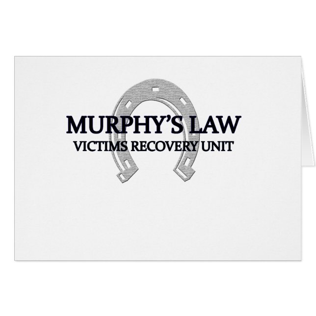 Cartão lei dos murphys (Frente Horizontal)