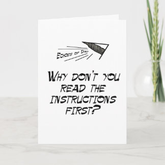 Cartão Leia as instruções